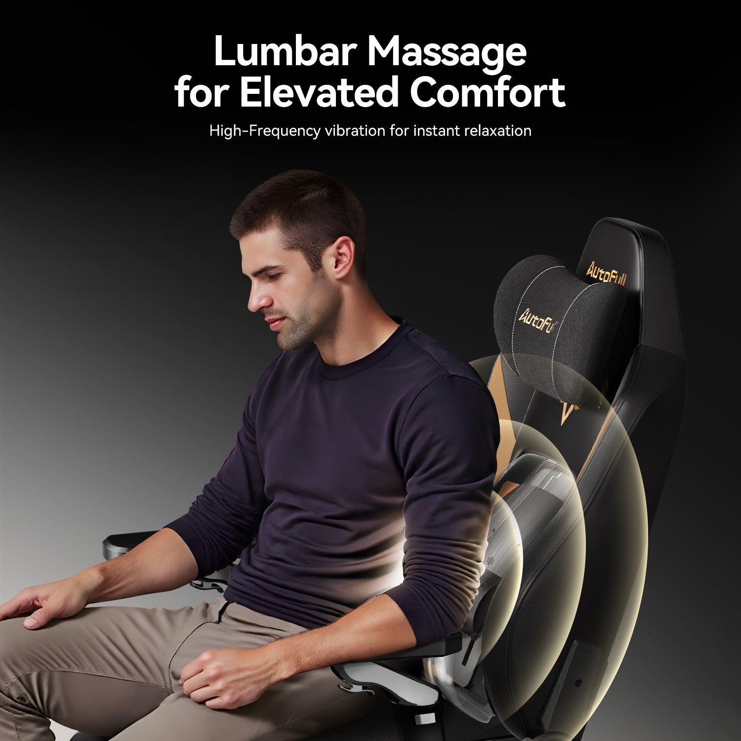 AutoFull M6 Ultra Black Gaming-Stuhl mit Massage