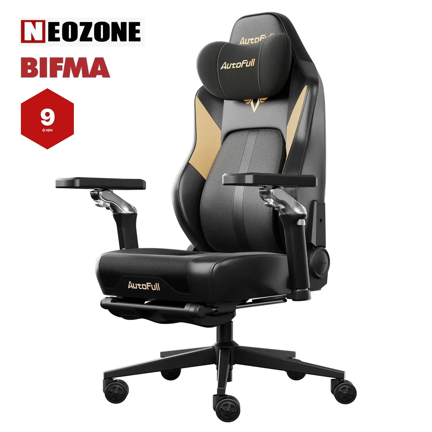 AutoFull M6 Ultra Black Gaming-Stuhl mit Massage