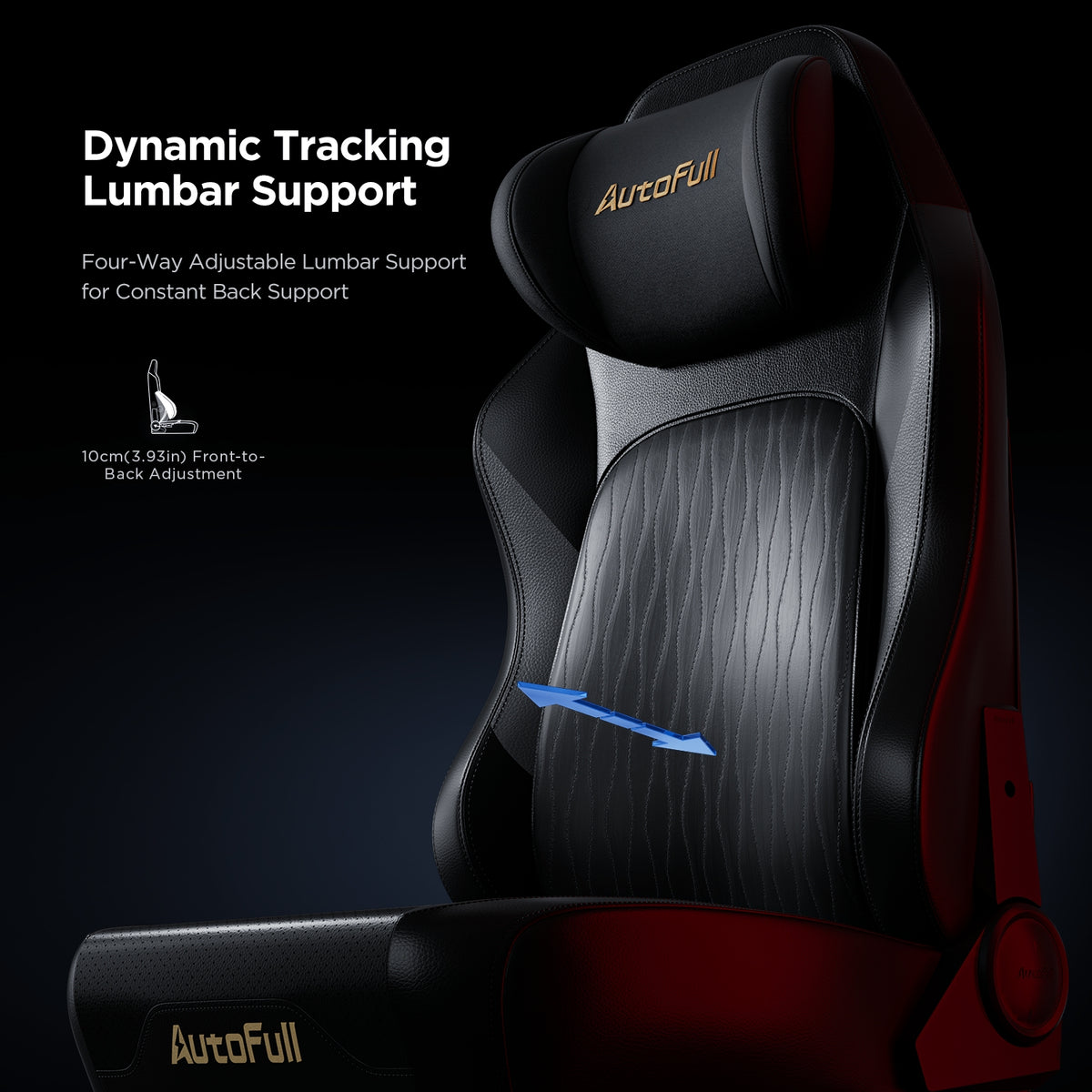 AutoFull M6 Pro 2.0 Ergonomischer Gaming Stuhl [Ohne Massagefunktion, Günstiger]