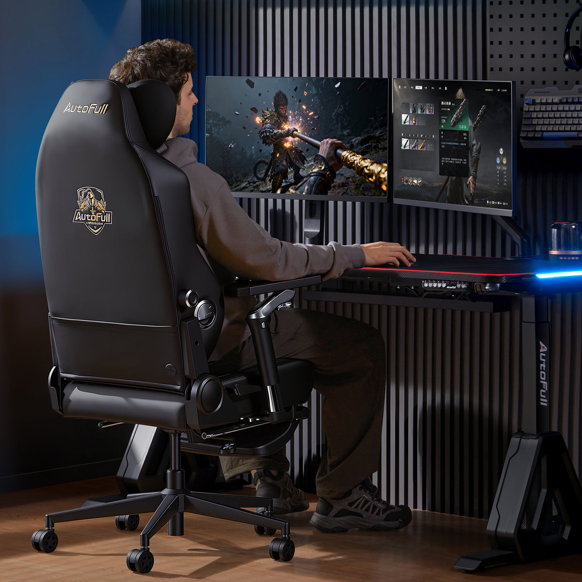 Fauteuil de jeu de massage Shiatsu AutoFull M6 Ultra+ 2.0 [Nouveau et amélioré]