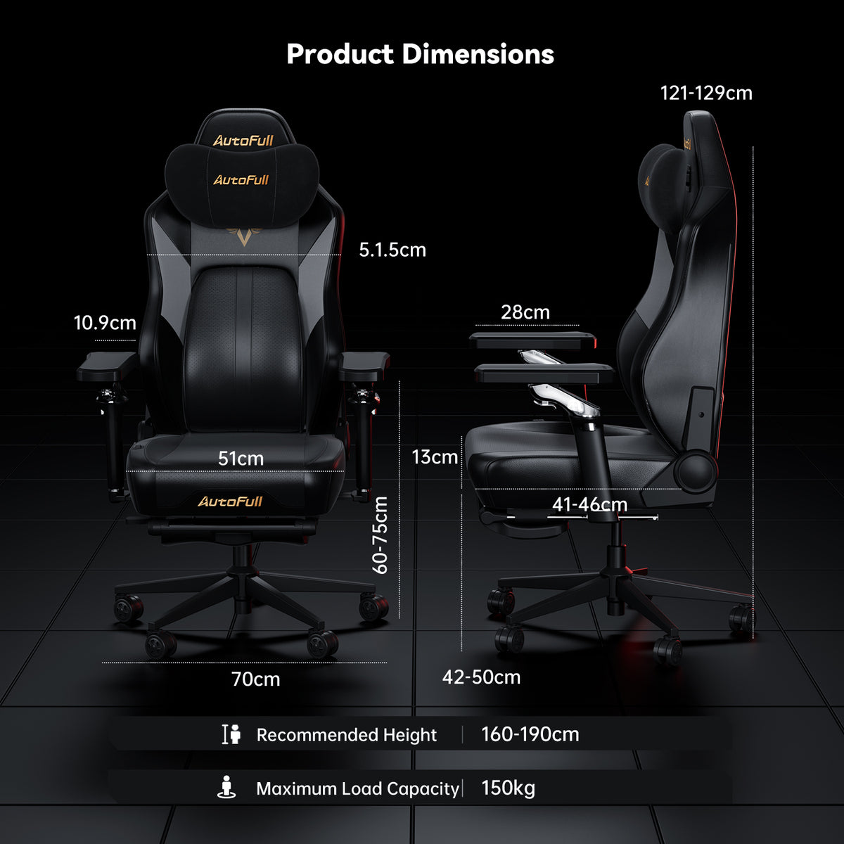 AutoFull M6 Pro 2.0 Gaming Chair [No Massage, Lower Price]