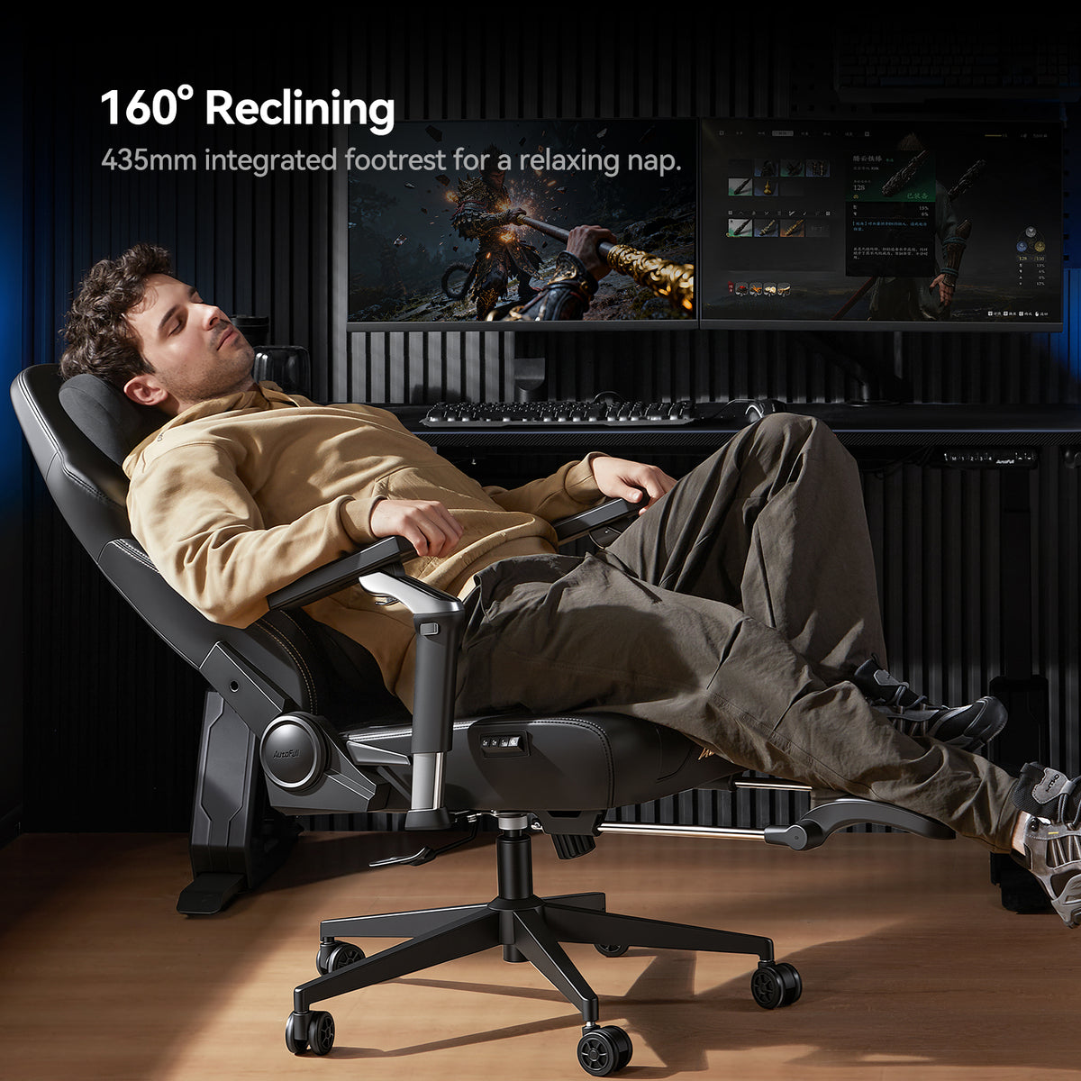 Fauteuil de jeu de massage Shiatsu AutoFull M6 Ultra+ 2.0 [Nouveau et amélioré]